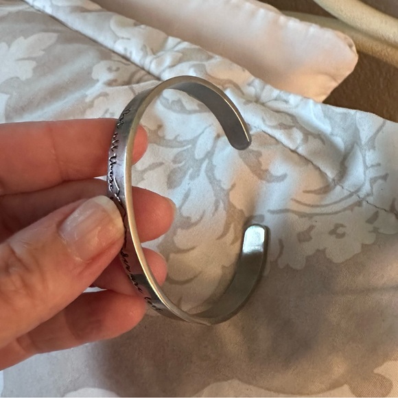 Not all who wander are lost silver bracelet - Picture 3 of 3